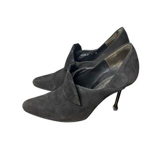 Karl Lagerfeld Charcoal Suede Heels - Vintage - Size 7